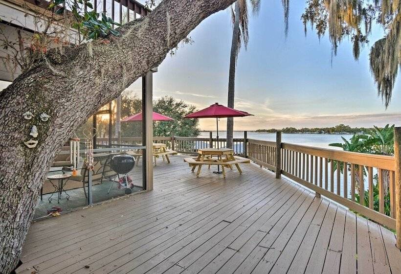 Lakefront Florida Retreat   Pool Table & Boat Dock