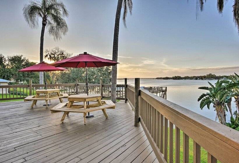 Lakefront Florida Retreat   Pool Table & Boat Dock