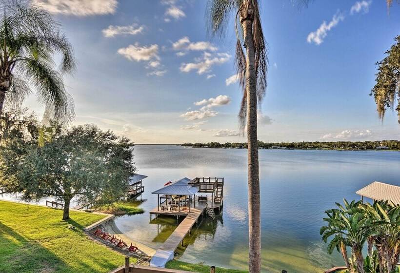 Lakefront Florida Retreat   Pool Table & Boat Dock