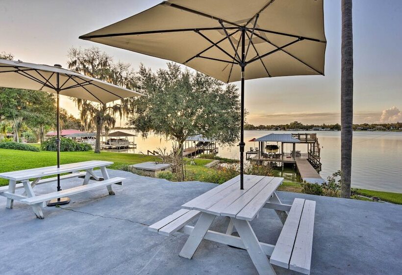Lakefront Florida Retreat   Pool Table & Boat Dock