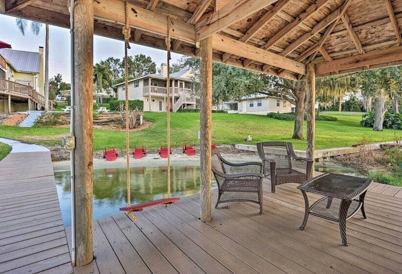 Lakefront Florida Retreat   Pool Table & Boat Dock