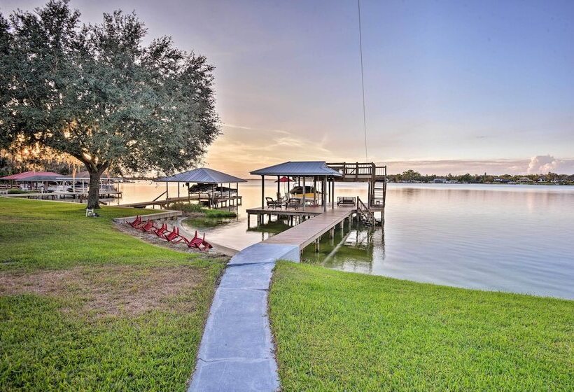 Lakefront Florida Retreat   Pool Table & Boat Dock