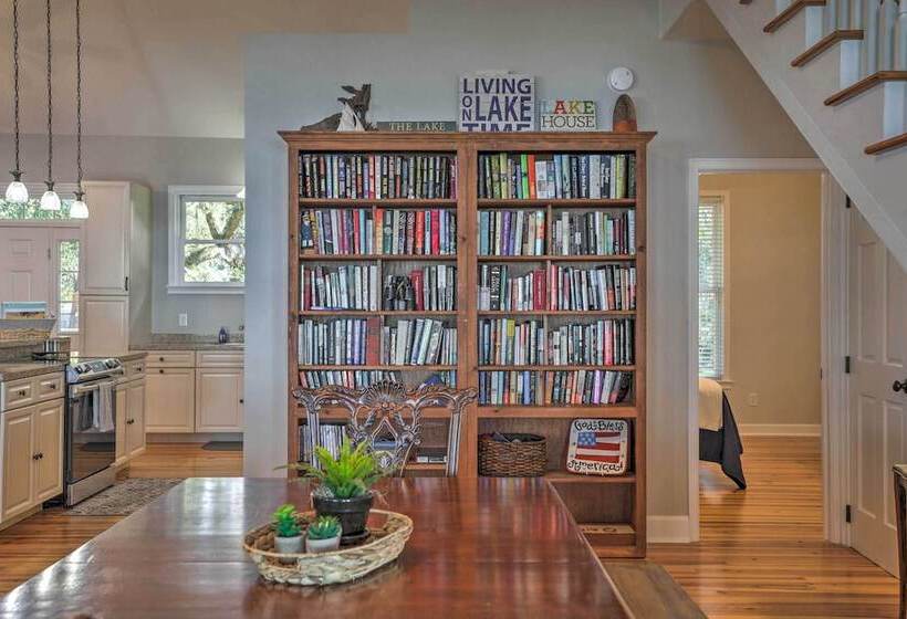 Lakefront Retreat W/ Game Room & Private Dock!