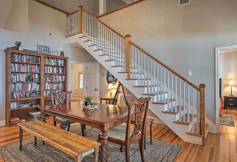 Lakefront Retreat W/ Game Room & Private Dock!