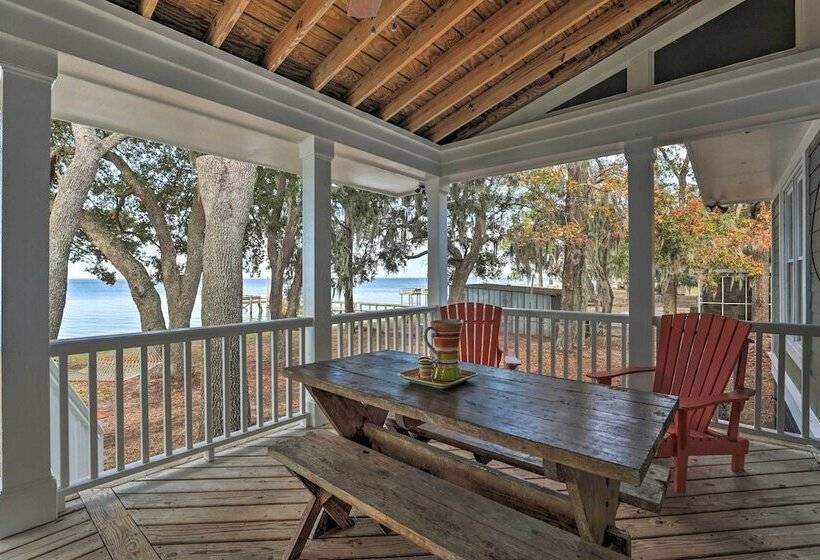 Lakefront Retreat W/ Game Room & Private Dock!