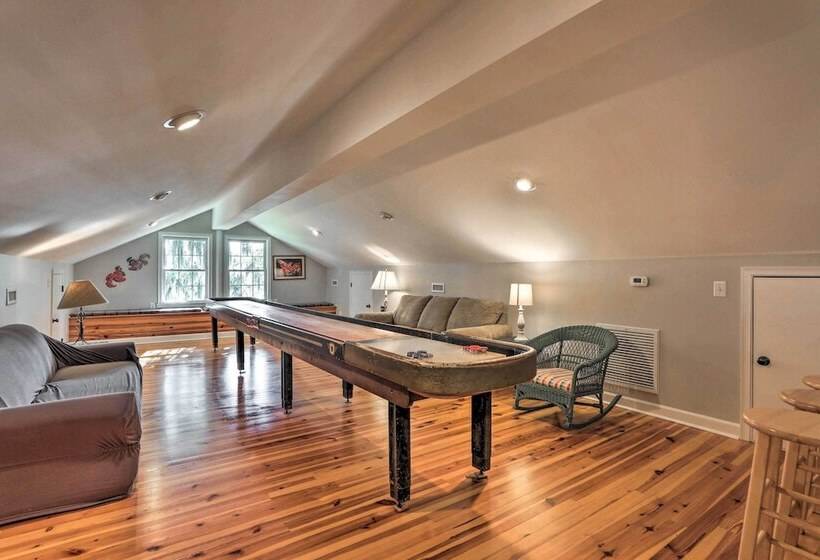 Lakefront Retreat W/ Game Room & Private Dock!