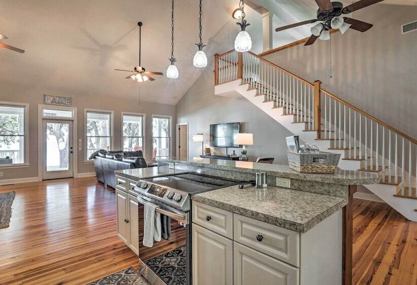 Lakefront Retreat W/ Game Room & Private Dock!