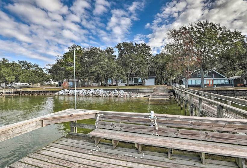 Lakefront Retreat W/ Game Room & Private Dock!