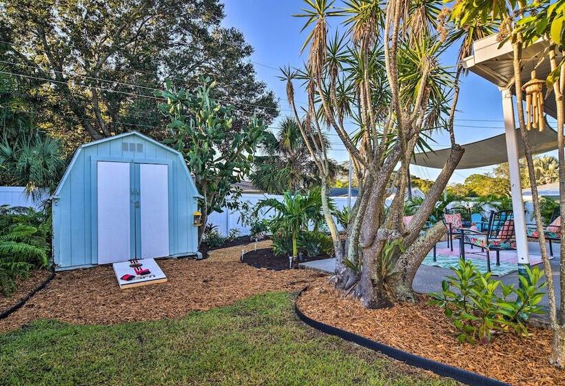 Lush Seminole Surf Inn W/ Backyard Fire Pit!