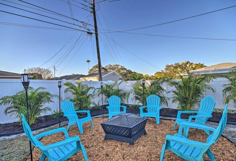 Lush Seminole Surf Inn W/ Backyard Fire Pit!