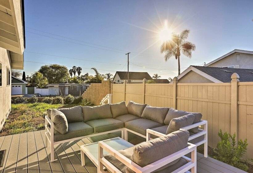 Oceanside Home W/ Patio & Grill, Walk To Beach!