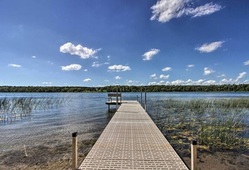 Modern Lakeside Chalet On Crow Wing Chain W/ Dock!