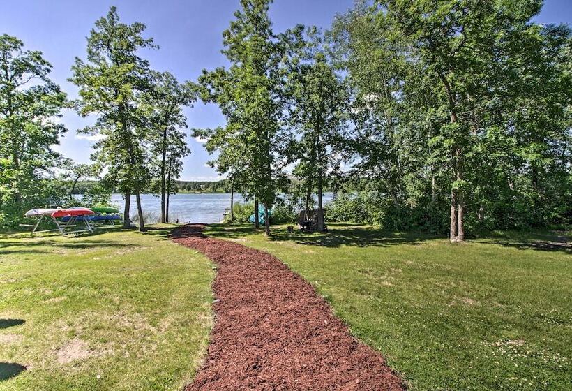 Modern Lakeside Chalet On Crow Wing Chain W/ Dock!