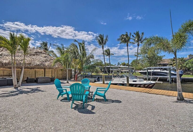 Palm City Canalfront Home W/ Boat Dock & Fire Pit!