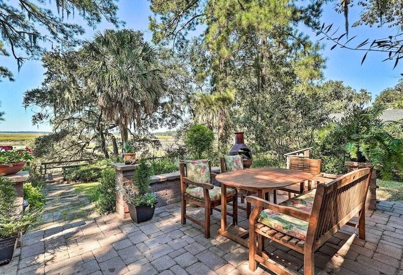 Rustic Beaufort Home W/ Stunning Marsh Views!