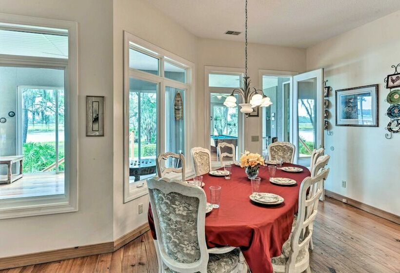 Waterfront Home W/ Shared Dock On Okatie River