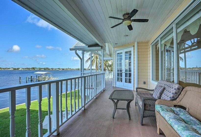 Upscale Waterfront Palm City Home W/ Dock!