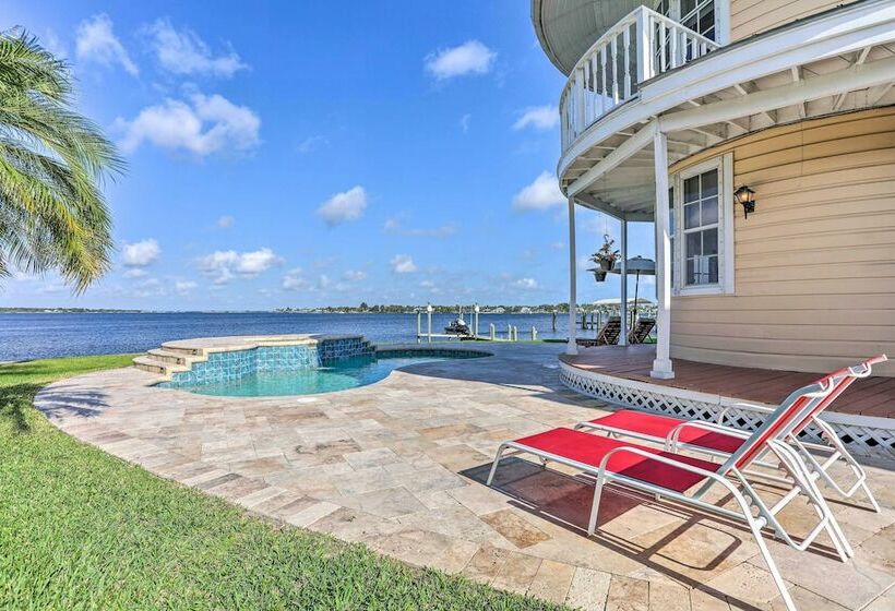 Upscale Waterfront Palm City Home W/ Dock!