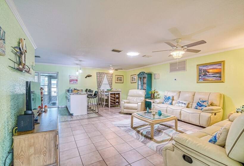 Waterfront Hernando Beach Home W/ Dock & Hot Tub!