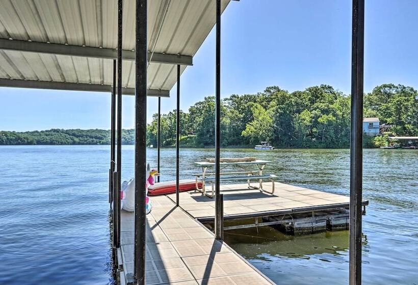 Waterfront Lake Ozark Home W/ Dock & Boat Slip!
