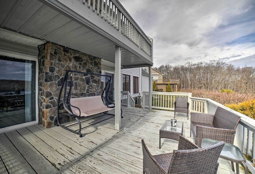 Alpine Lake Resort Home: Stunning Lake Views!