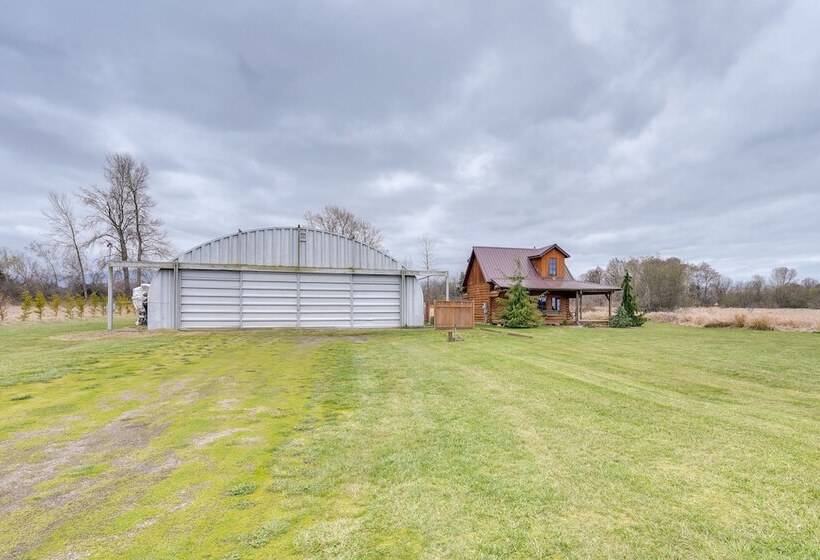 Private Hot Tub:  Blue Sky Cabin  In Sequim