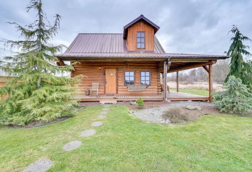 Private Hot Tub:  Blue Sky Cabin  In Sequim