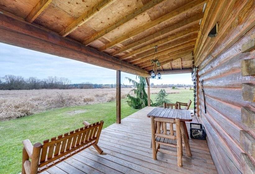 Private Hot Tub:  Blue Sky Cabin  In Sequim