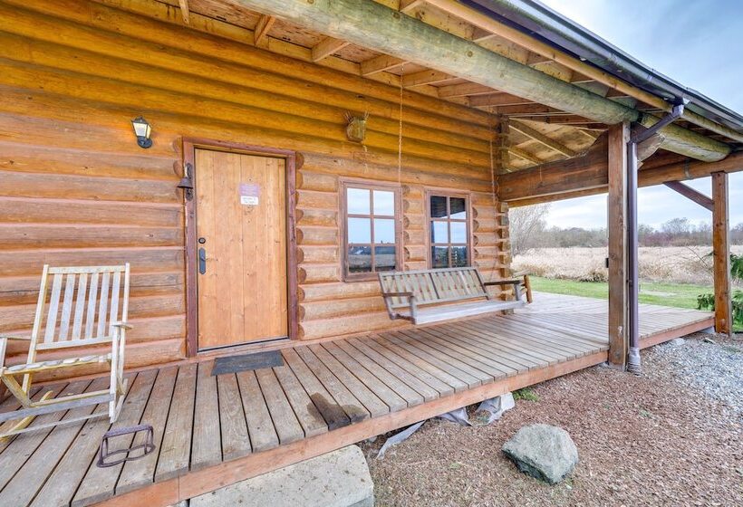 Private Hot Tub:  Blue Sky Cabin  In Sequim