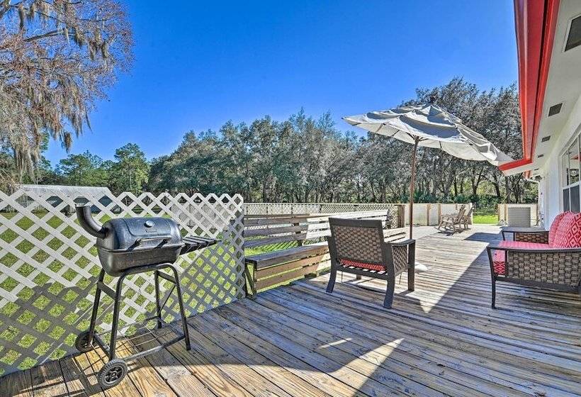Central Florida Escape On 5 Acres W/ Grill & Pool!