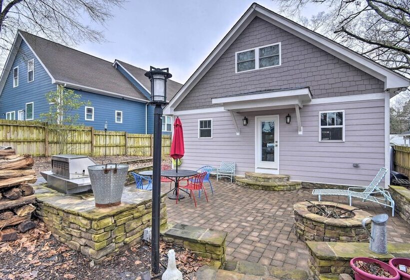 Chic, Central Downtown Duplex ~ 1 Mile To Duke!