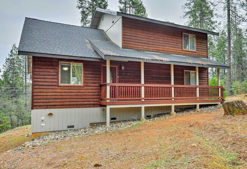 4 Mi To Pine Lake: Hathaway Pines Cabin W/ Deck