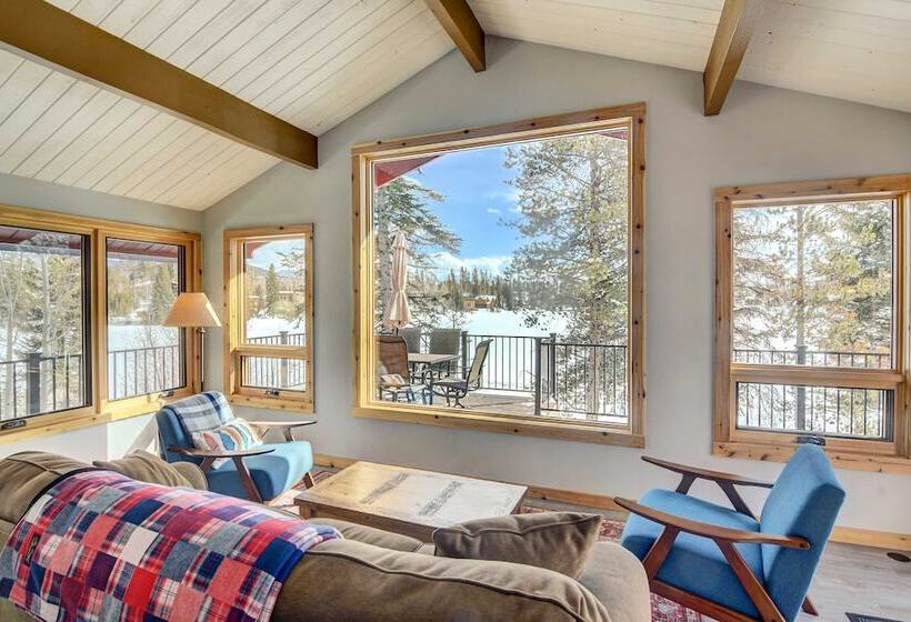 Hot Tub & Mtn Views: Waterfront Grand Lake Cabin!