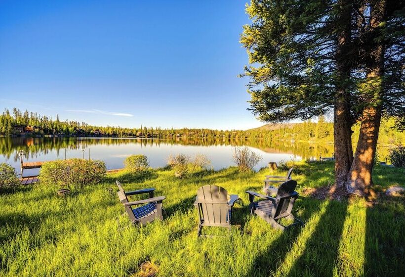 Hot Tub & Mtn Views: Waterfront Grand Lake Cabin!