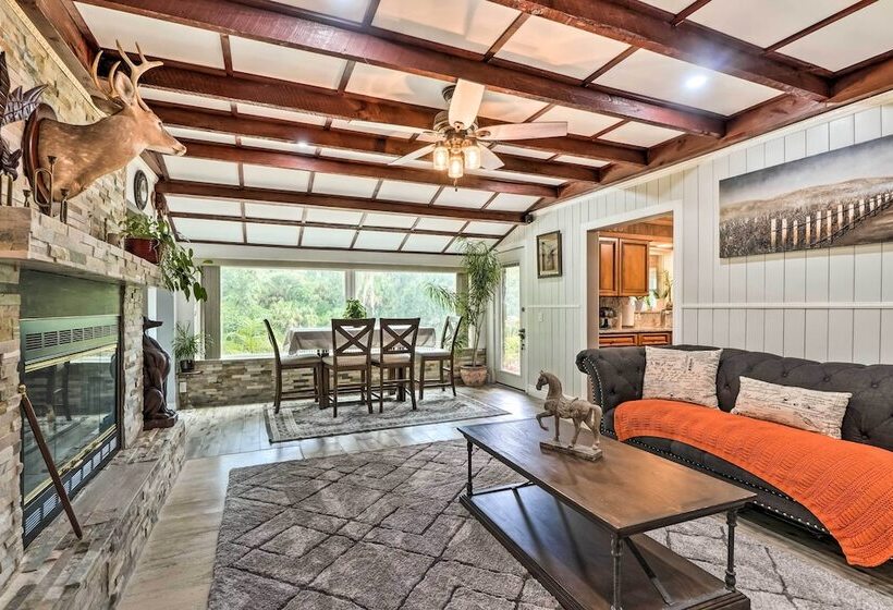 Lush Riverfront Escape W/ Private Boat Dock!