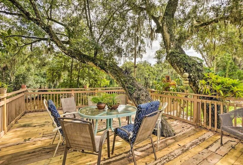 Lush Riverfront Escape W/ Private Boat Dock!