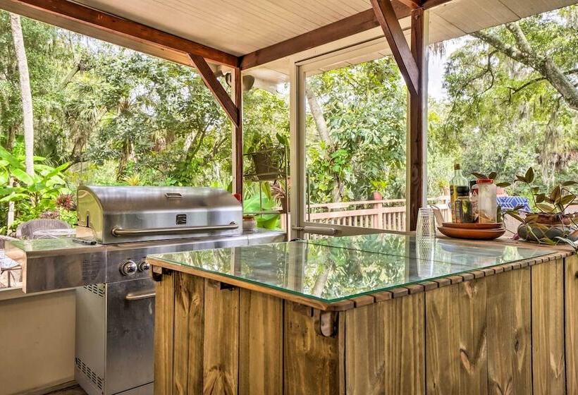 Lush Riverfront Escape W/ Private Boat Dock!