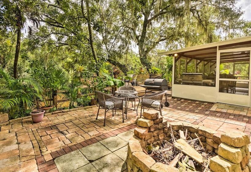 Lush Riverfront Escape W/ Private Boat Dock!