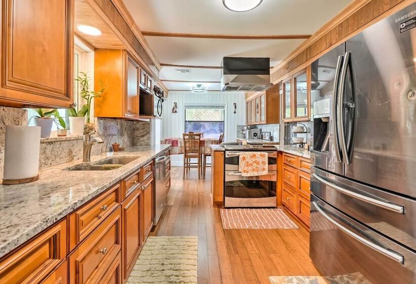 Lush Riverfront Escape W/ Private Boat Dock!