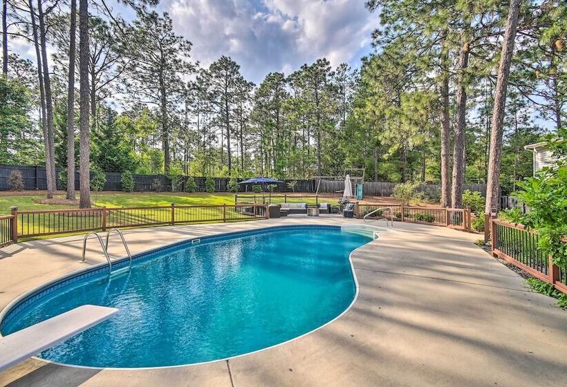 Peaceful Southern Pines Home W/ Pool + Yard!