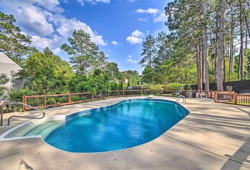 Peaceful Southern Pines Home W/ Pool + Yard!
