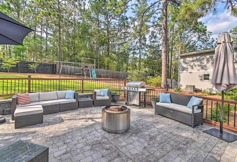 Peaceful Southern Pines Home W/ Pool + Yard!
