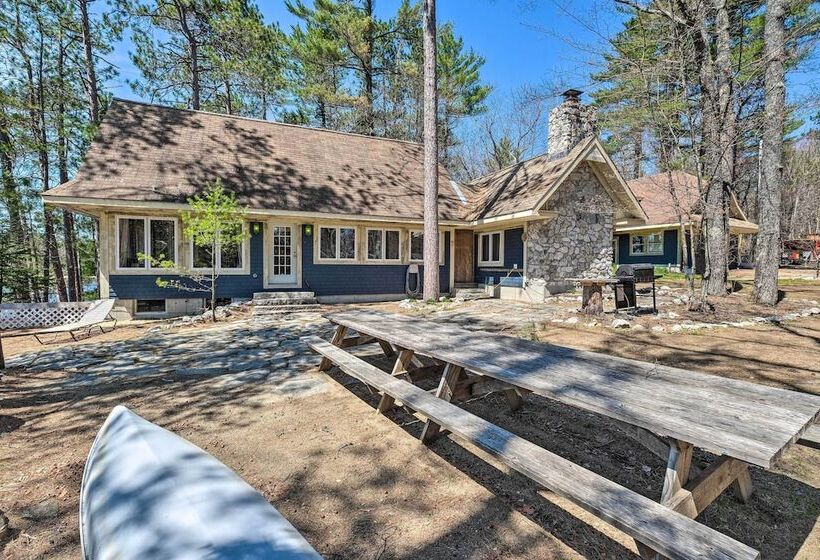 Quiet Waterfront Cabin W/ Dock, Game Room, Hot Tub