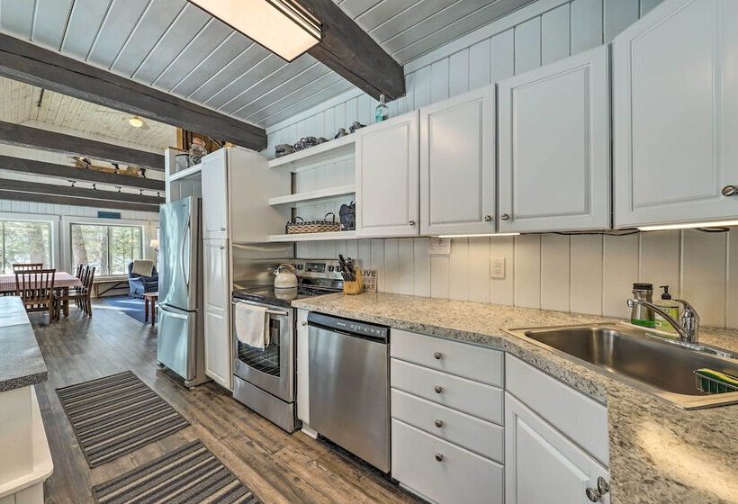 Quiet Waterfront Cabin W/ Dock, Game Room, Hot Tub