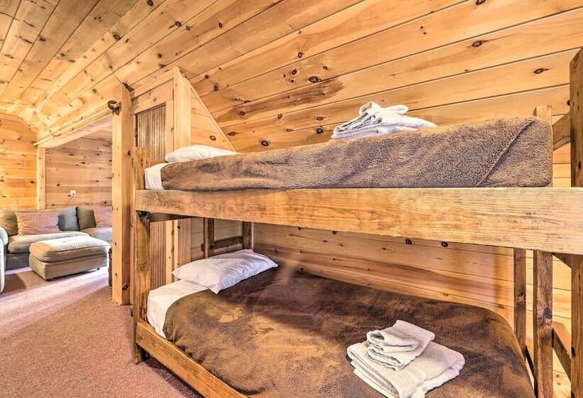 Quiet Waterfront Cabin W/ Dock, Game Room, Hot Tub