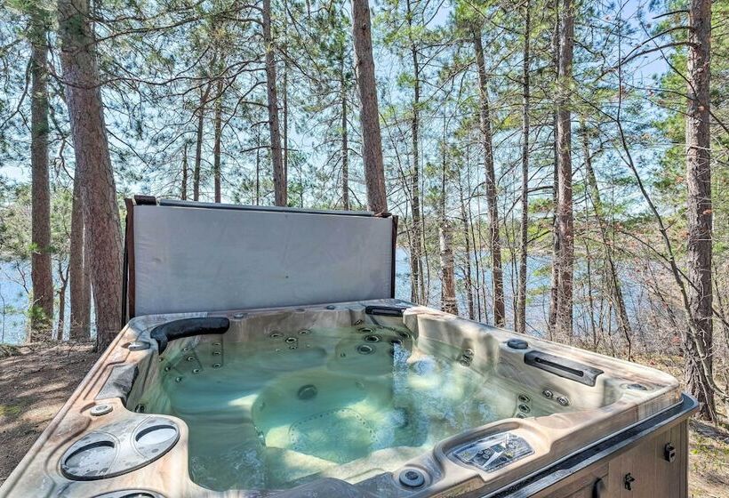 Quiet Waterfront Cabin W/ Dock, Game Room, Hot Tub