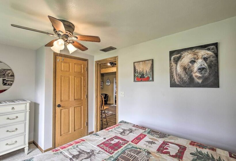 Big Fish Bay Hideaway    Rice Lake Home W/ Dock!