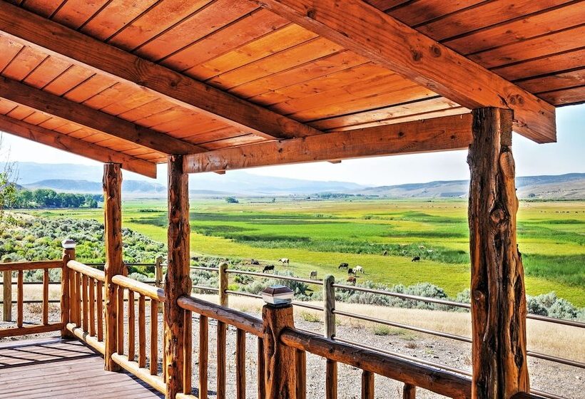 Remote Antimony Log Cabin W/ Green Meadow Views!