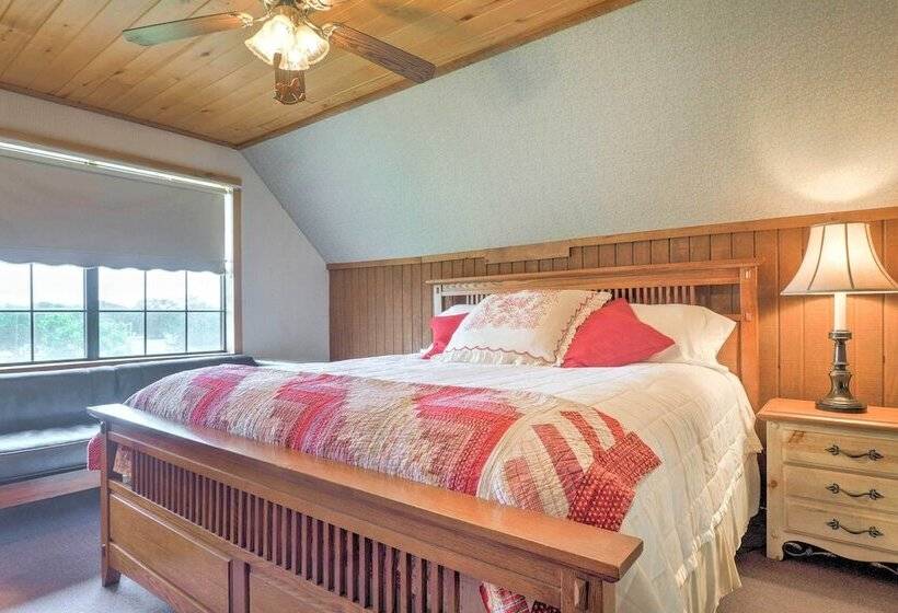 On Farm: Rustic Carmine Log Cabin W/ Porch!