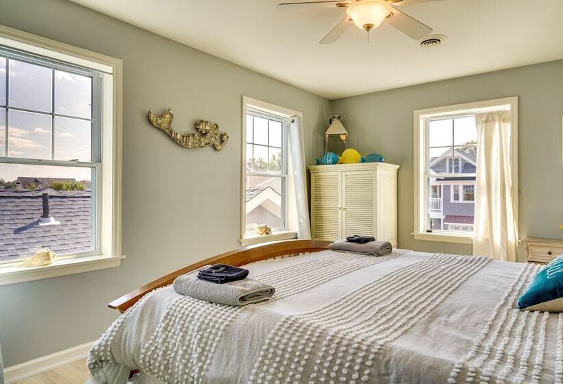 The 1818 Home W/ Porch & Grill   1 Mi To Beach!